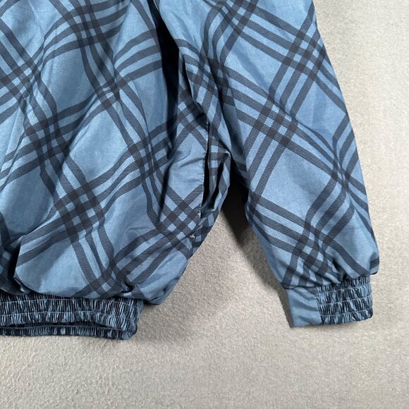 Sunderland of Scotland Cygnet Ladies L Blue Plaid Pullover Weatherbeater 1/4 Zip - Picture 8 of 14